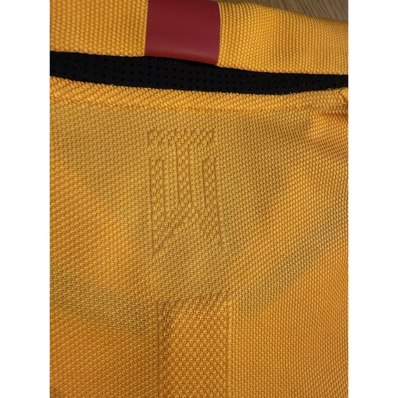 Nike Tiger Woods Collection Polo Shirt L Gold Dri-Fit Golf Textured - Picture 5 of 7